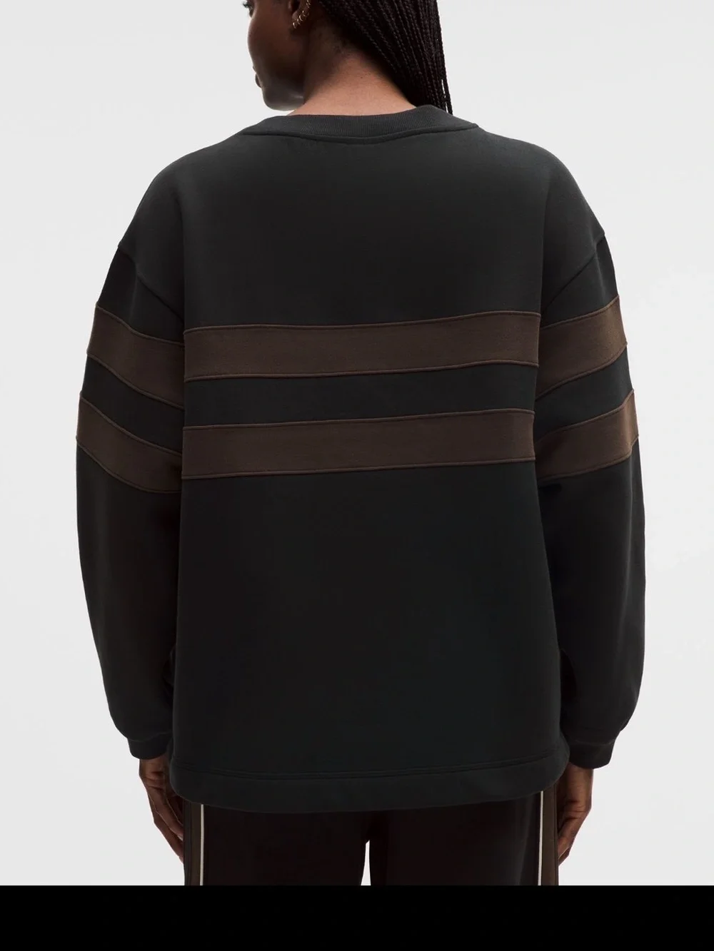 lululemon Crewneck with Brown Stripes